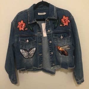 Patched denim jacket!
